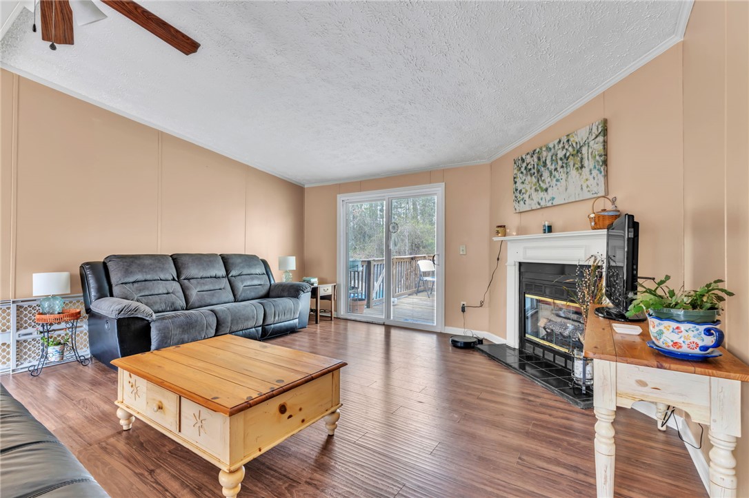 137 East Reedy Fork Road Seneca, SC 29678 - Photo 10 of 28 Warm and inviting, this living area features a cozy fireplace.
