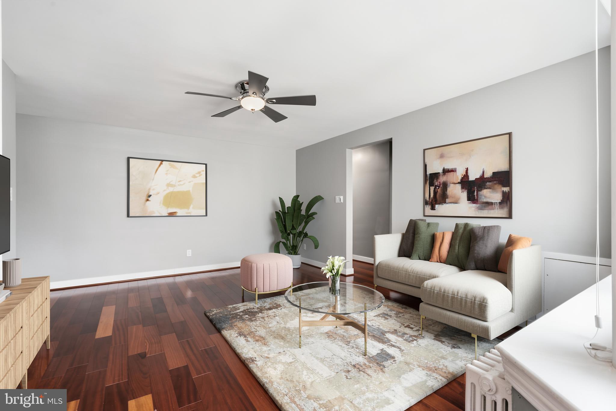 7034 Strathmore Street, Unit 306 Chevy Chase, MD 20815 - Photo 11 of 23 Living Room (Virtually Staged)