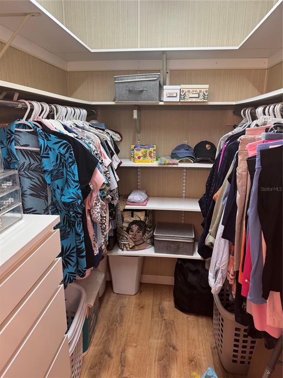 1001 Starkey Road, Unit 310 Largo, FL 33771 - Photo 13 of 25 a view of walk in closet with clothes and shoes