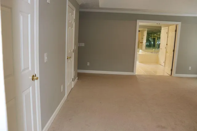 a view of an empty room