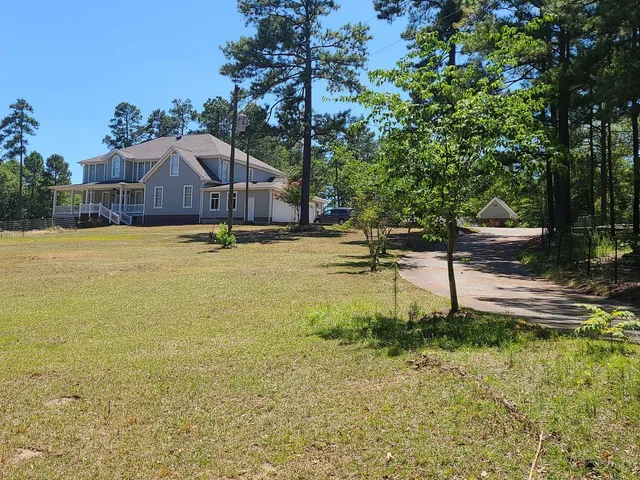 a swimming pool with an outdoor space