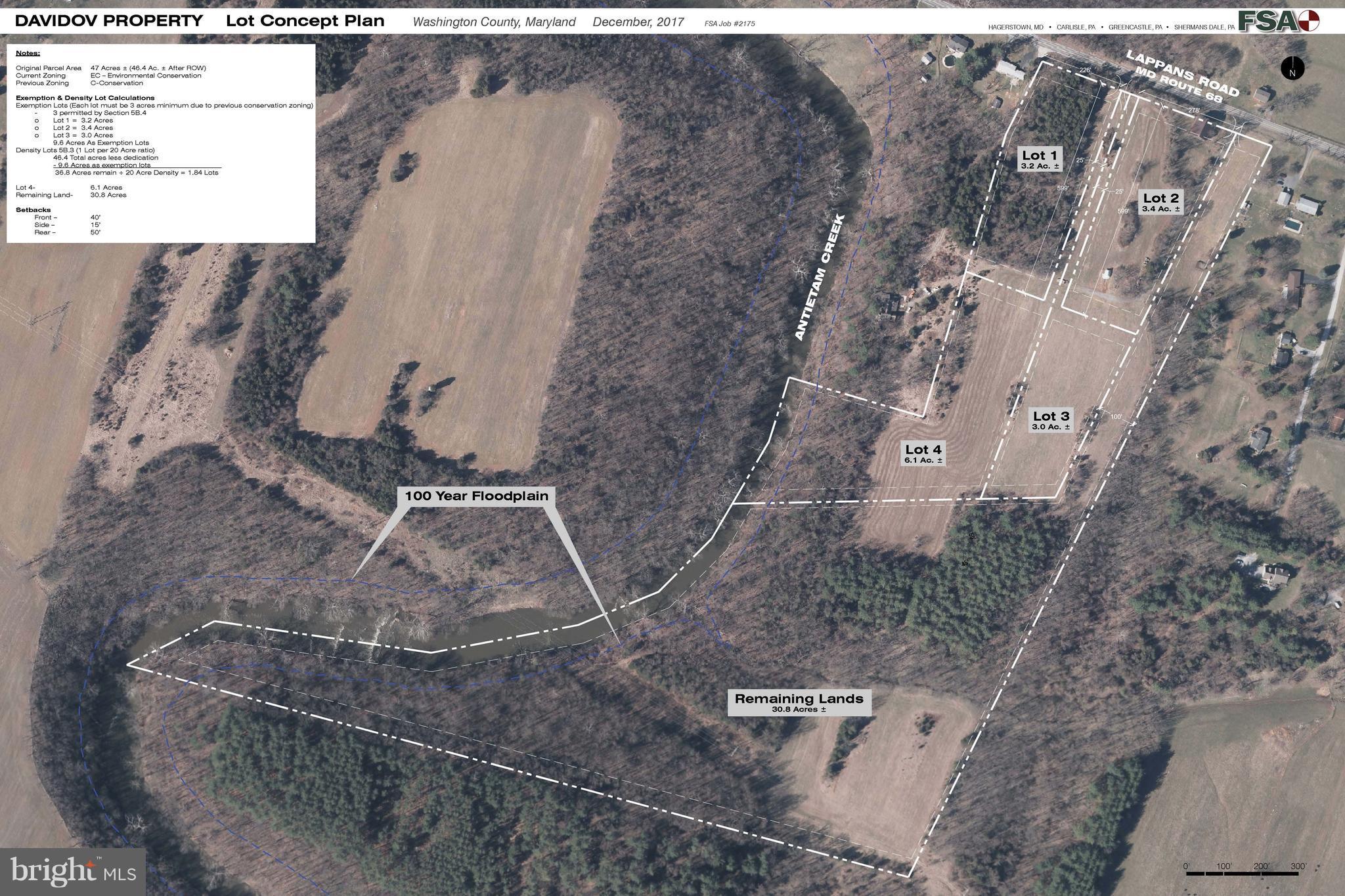 Lappans Road Boonsboro, MD 21713 - Photo 8 of 9 5 Lot Concept Plan