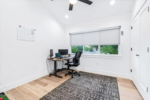 a workspace with a window