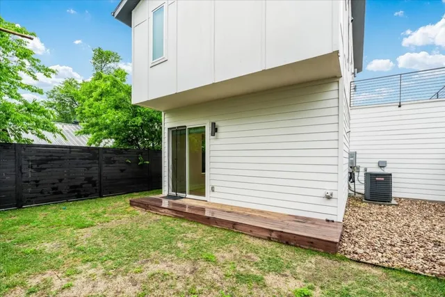 a backyard of a house