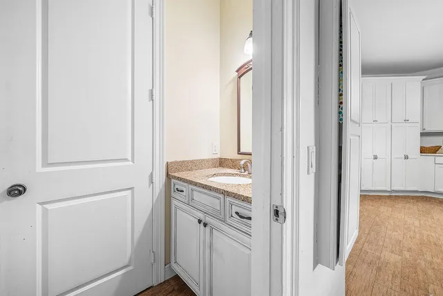 a view of a golf course