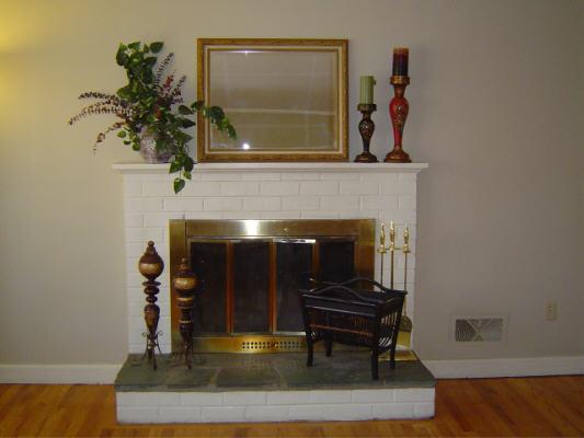 3067 Sedgefield Road Southwest Roanoke, VA 24018 - Photo 2 of 8 a living room with furniture and a fireplace