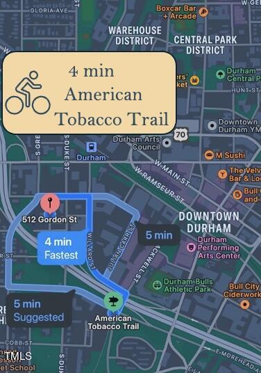 512 Gordon Street, Unit 603 Durham, NC 27701 - Photo 28 of 47 4 minute bike to American Tobacco Trail
