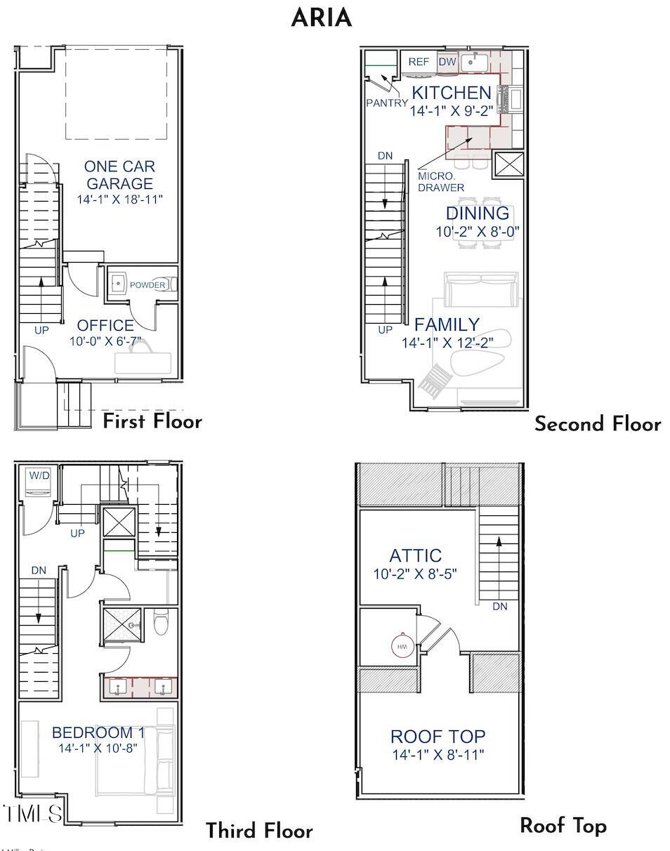 512 Gordon Street, Unit 603 Durham, NC 27701 - Photo 47 of 47 Aria Floor Plan Logo Free