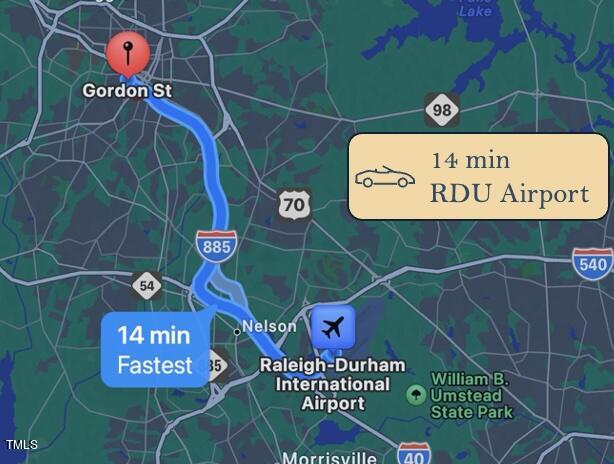 512 Gordon Street, Unit 603 Durham, NC 27701 - Photo 42 of 47 14 minute drive to RDU Airport