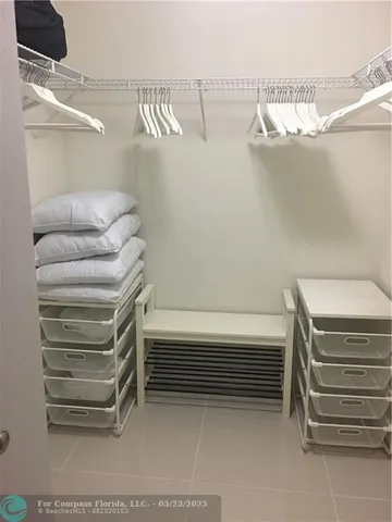 a view of walk in closet