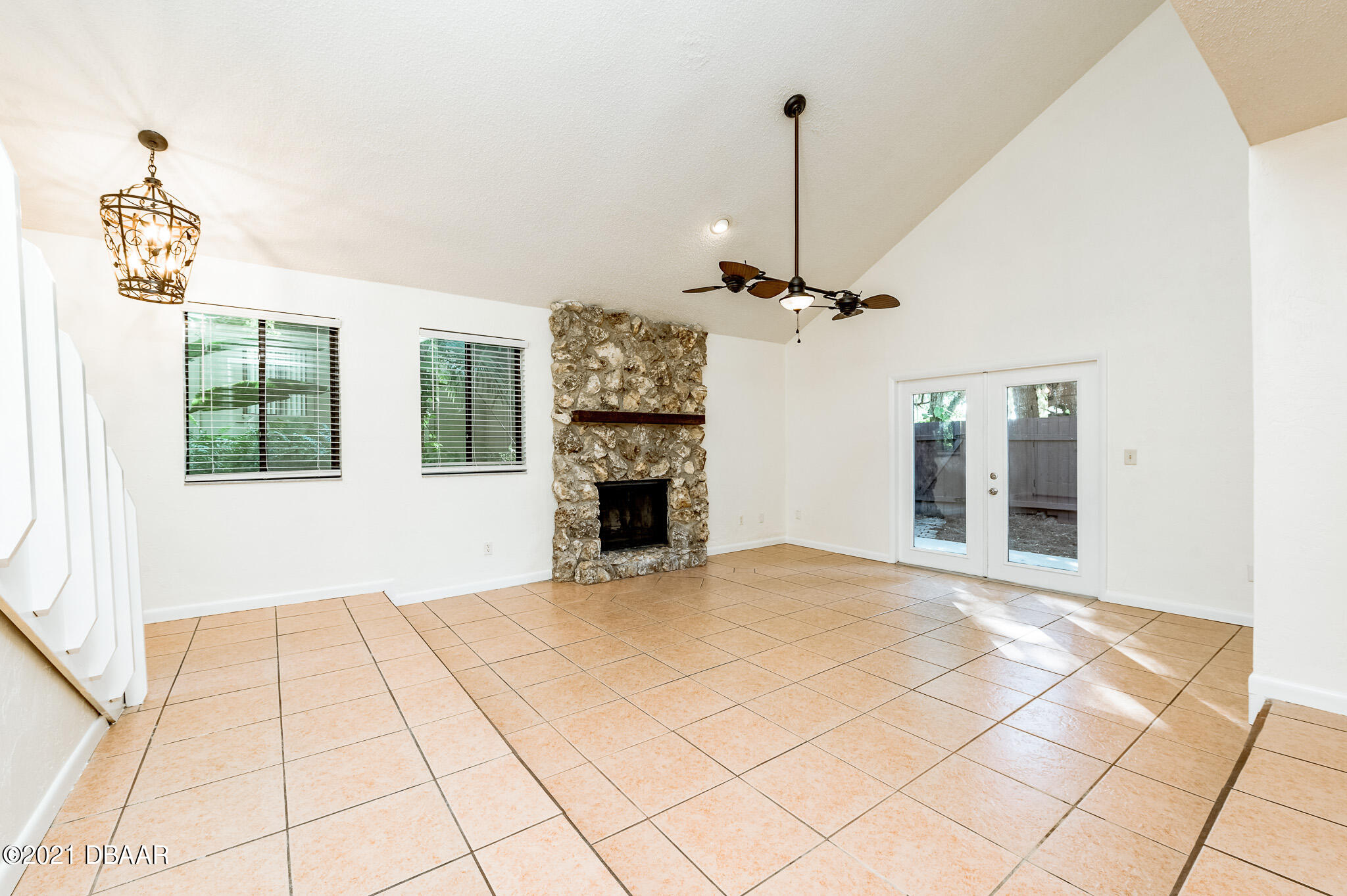 11 Birchwood Trail Ormond Beach, FL 32174 - Photo 3 of 24 a view of an empty room with a fireplace