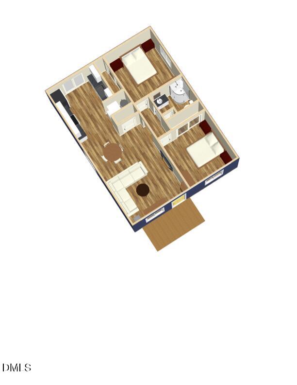 300 Barclay Road, Unit 101 Chapel Hill, NC 27516 - Photo 2 of 4 a living room with a bed