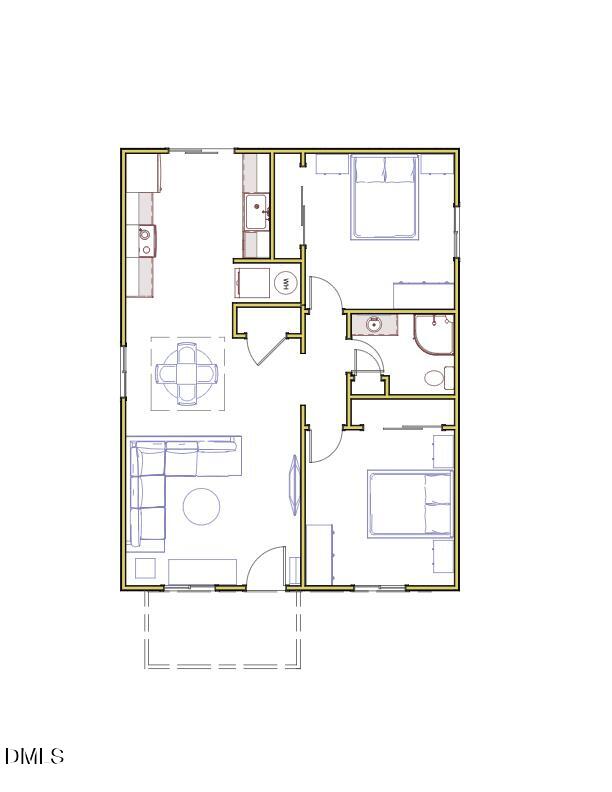 300 Barclay Road, Unit 101 Chapel Hill, NC 27516 - Photo 3 of 4 a picture of a bench in front of a wall