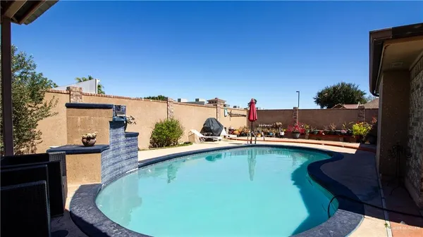 a view of a porch with furniture