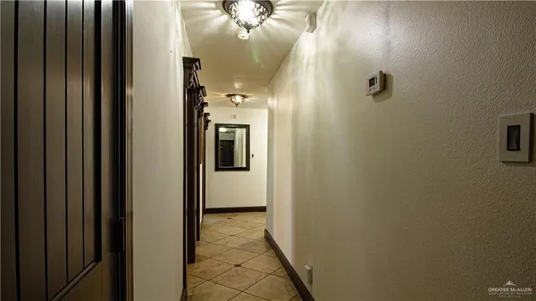 a view of a hallway with a elevator