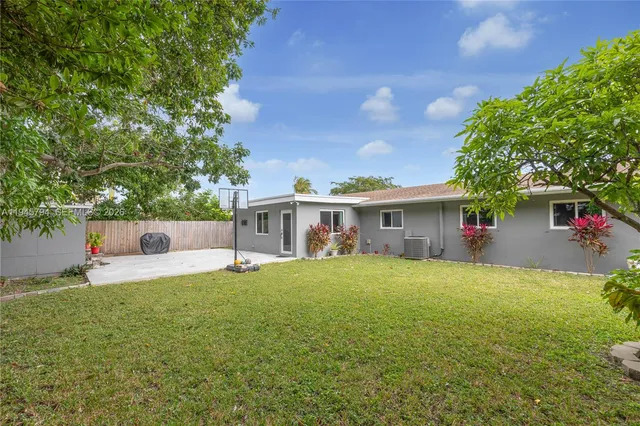 a backyard of a house