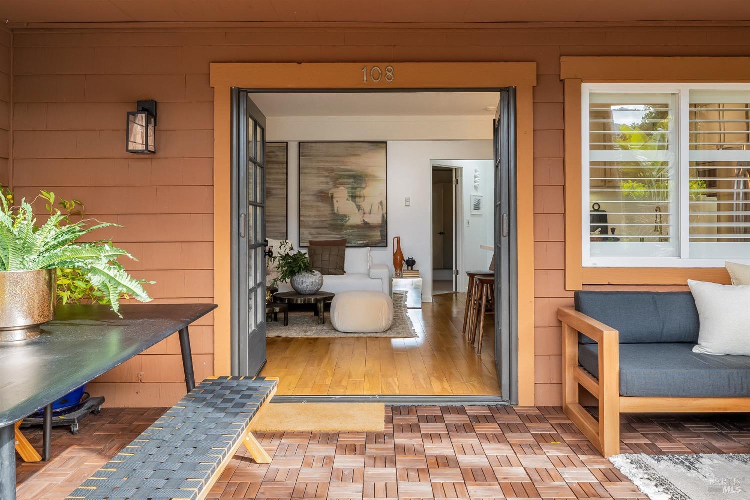 108 Stanford Way Sausalito, CA 94965 - Photo 6 of 43 a view of living room with furniture and a potted plant