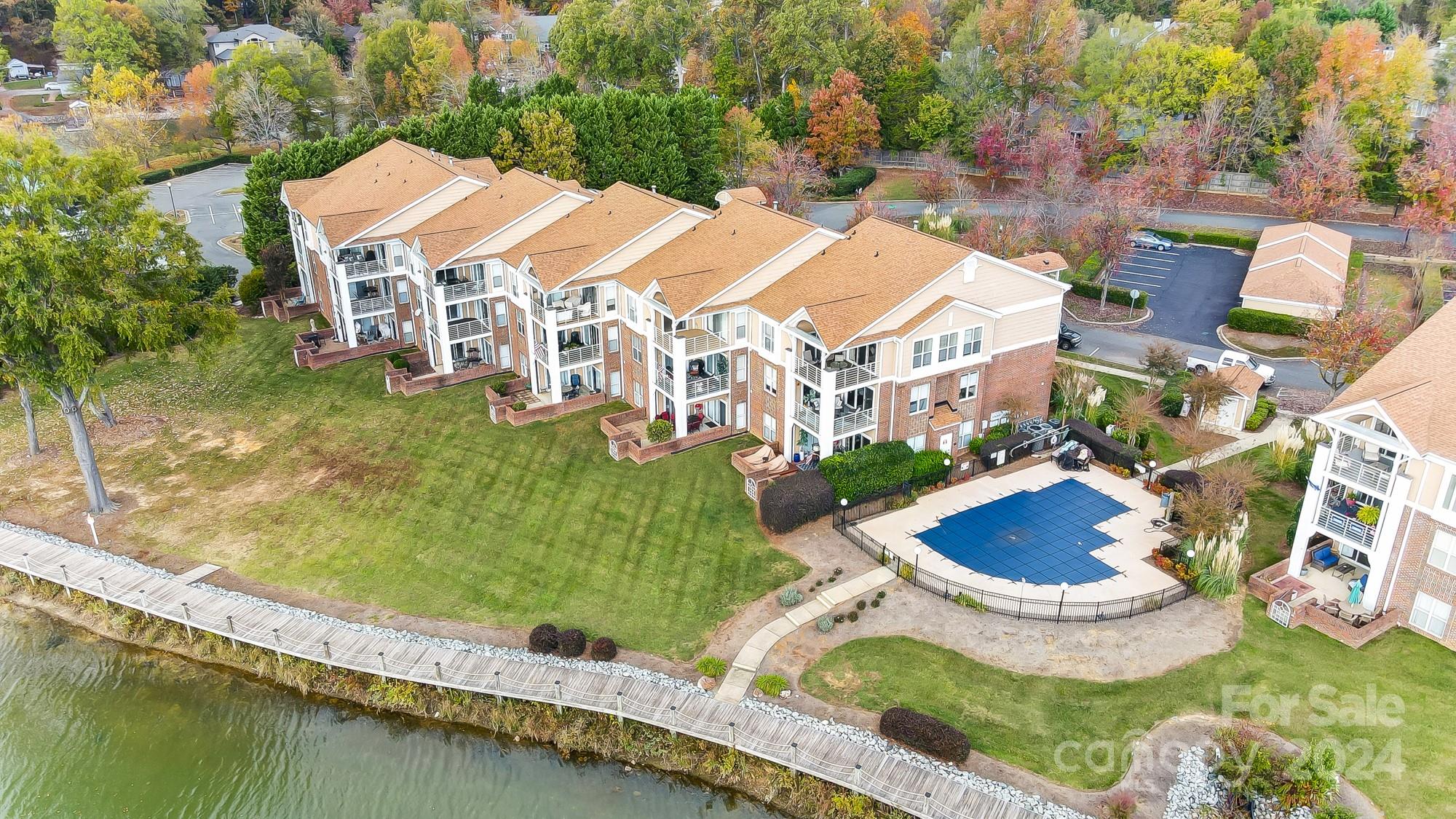 18621 Harborside Drive Cornelius, NC 28031 - Photo 30 of 33 an aerial view of a house with outdoor space pool patio and outdoor seating