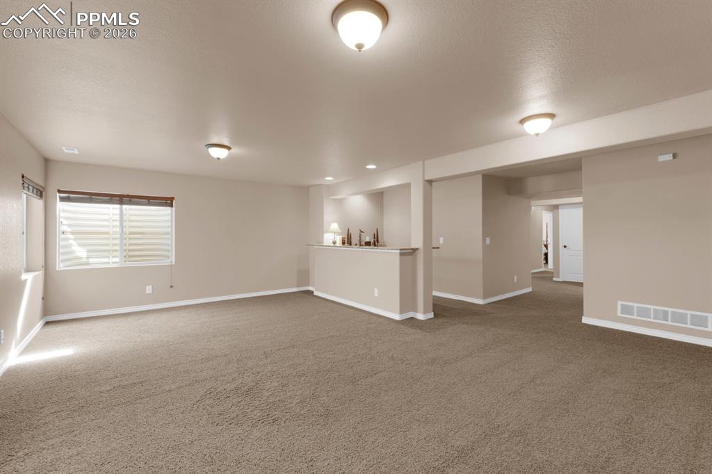 7636 Wichita Ridge Point Colorado Springs, CO 80923 - Photo 21 of 33 Spacious lower level family room