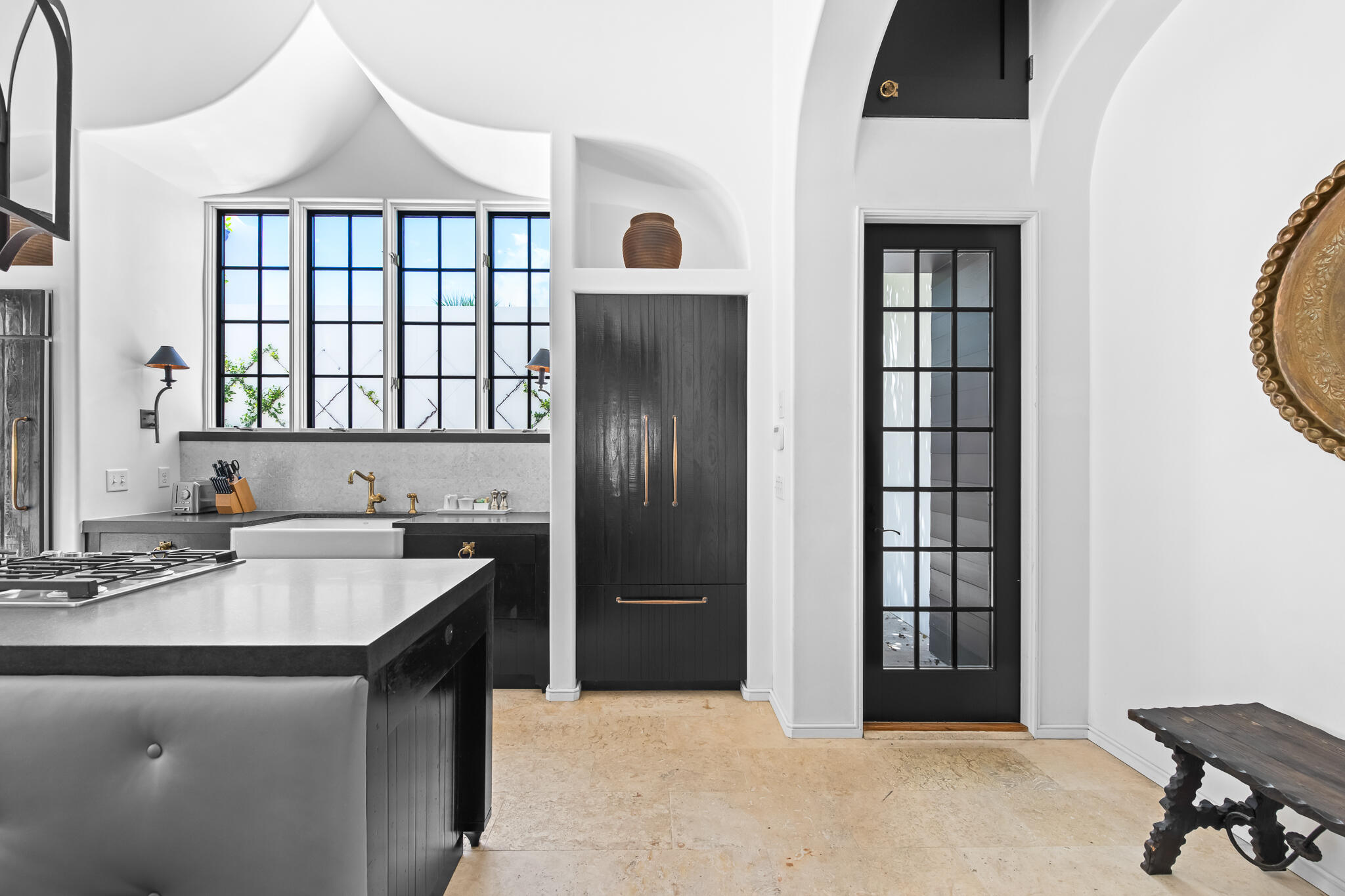 25 Moongate Court Inlet Beach, FL 32461 - Photo 22 of 53 a kitchen with a refrigerator and a sink