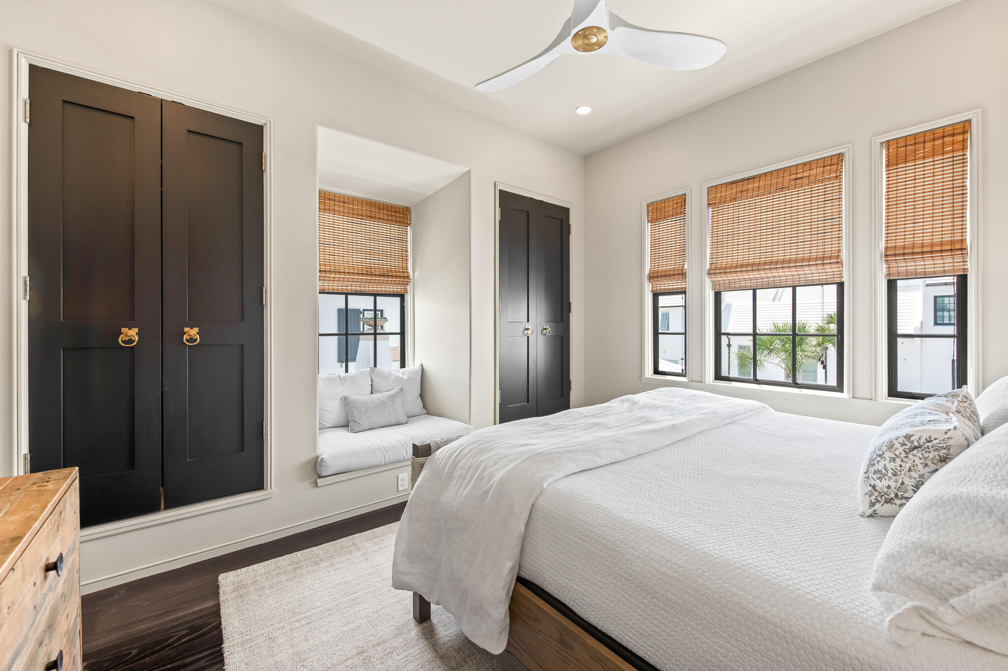 25 Moongate Court Inlet Beach, FL 32461 - Photo 36 of 53 a bedroom with a bed and a large window