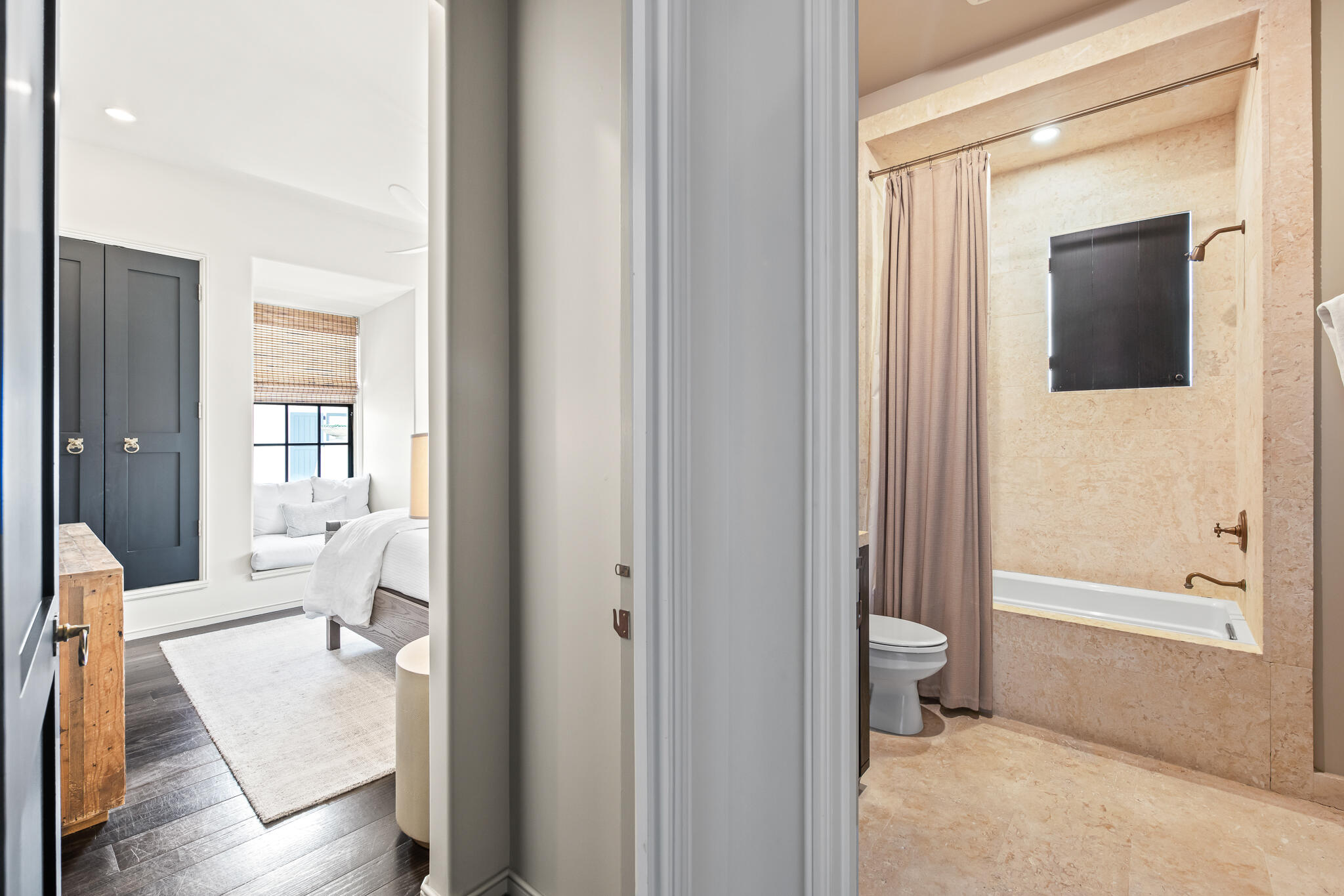 25 Moongate Court Inlet Beach, FL 32461 - Photo 37 of 53 a spacious bathroom with a tub shower and a sink