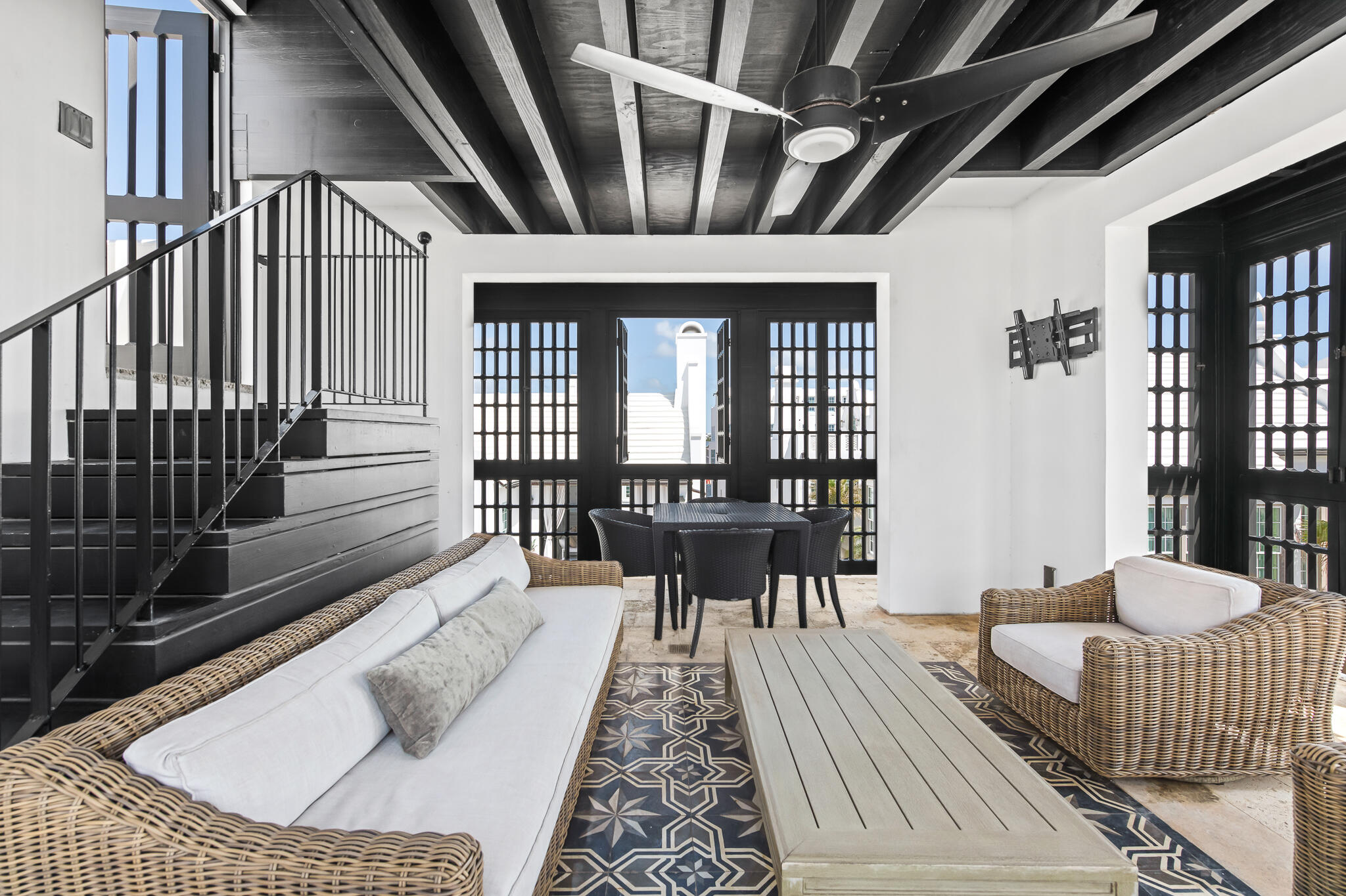 25 Moongate Court Inlet Beach, FL 32461 - Photo 39 of 53 a living room with furniture and a large window