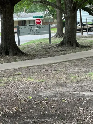 a view of outdoor space with sign board