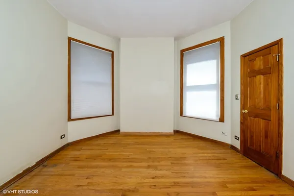 an empty room with window