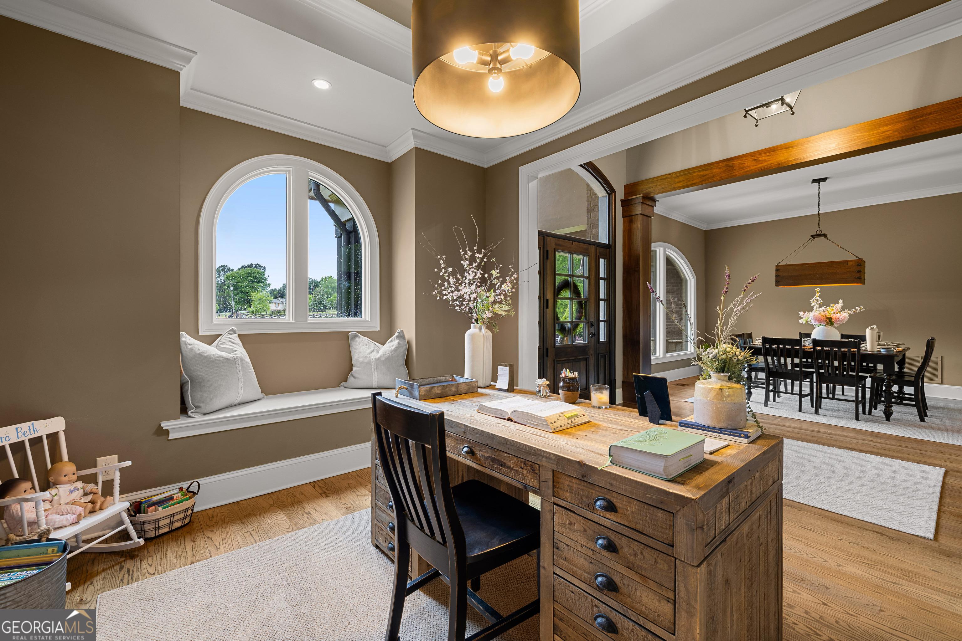 752 Grant Road Brooks, GA 30205 - Photo 31 of 132 a view of a dining room with furniture and chandelier