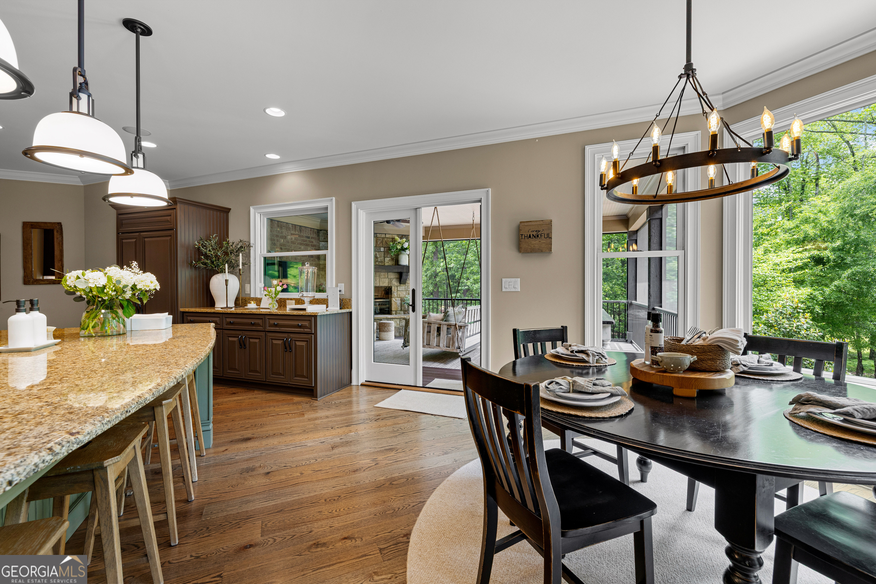 752 Grant Road Brooks, GA 30205 - Photo 41 of 132 a view of a dining room with furniture window and outside view