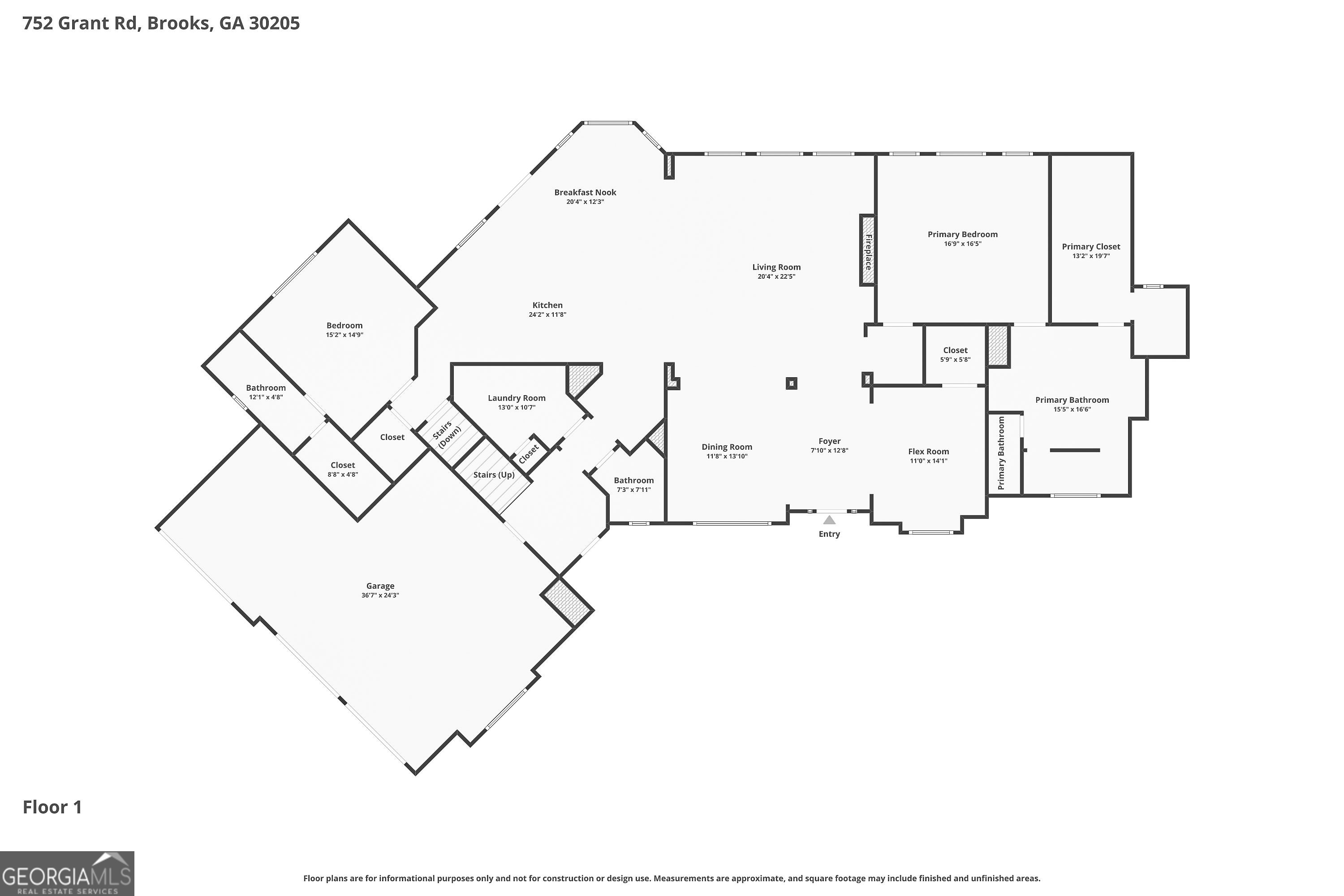 752 Grant Road Brooks, GA 30205 - Photo 6 of 132 a picture of floor plan