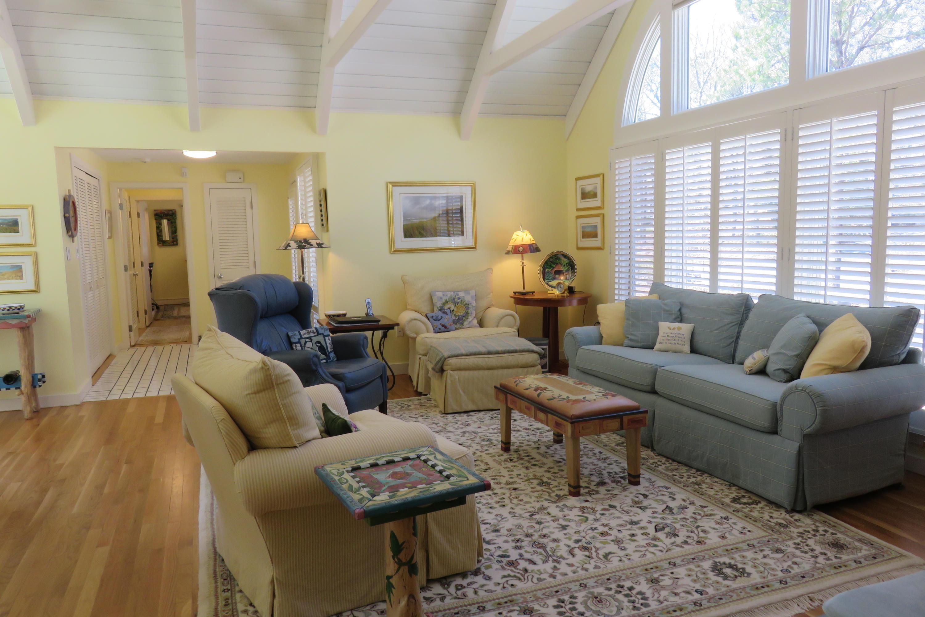 30 Greensward Road Mashpee, MA 02649 - Photo 15 of 33 a living room with furniture and a large window