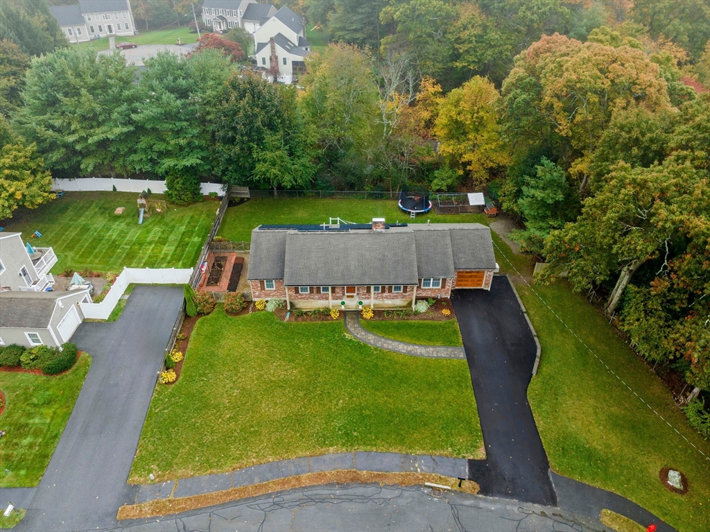 18 Sunnybrook Lane Canton, MA 02021 - Photo 37 of 40 an aerial view of a house with swimming pool garden and patio