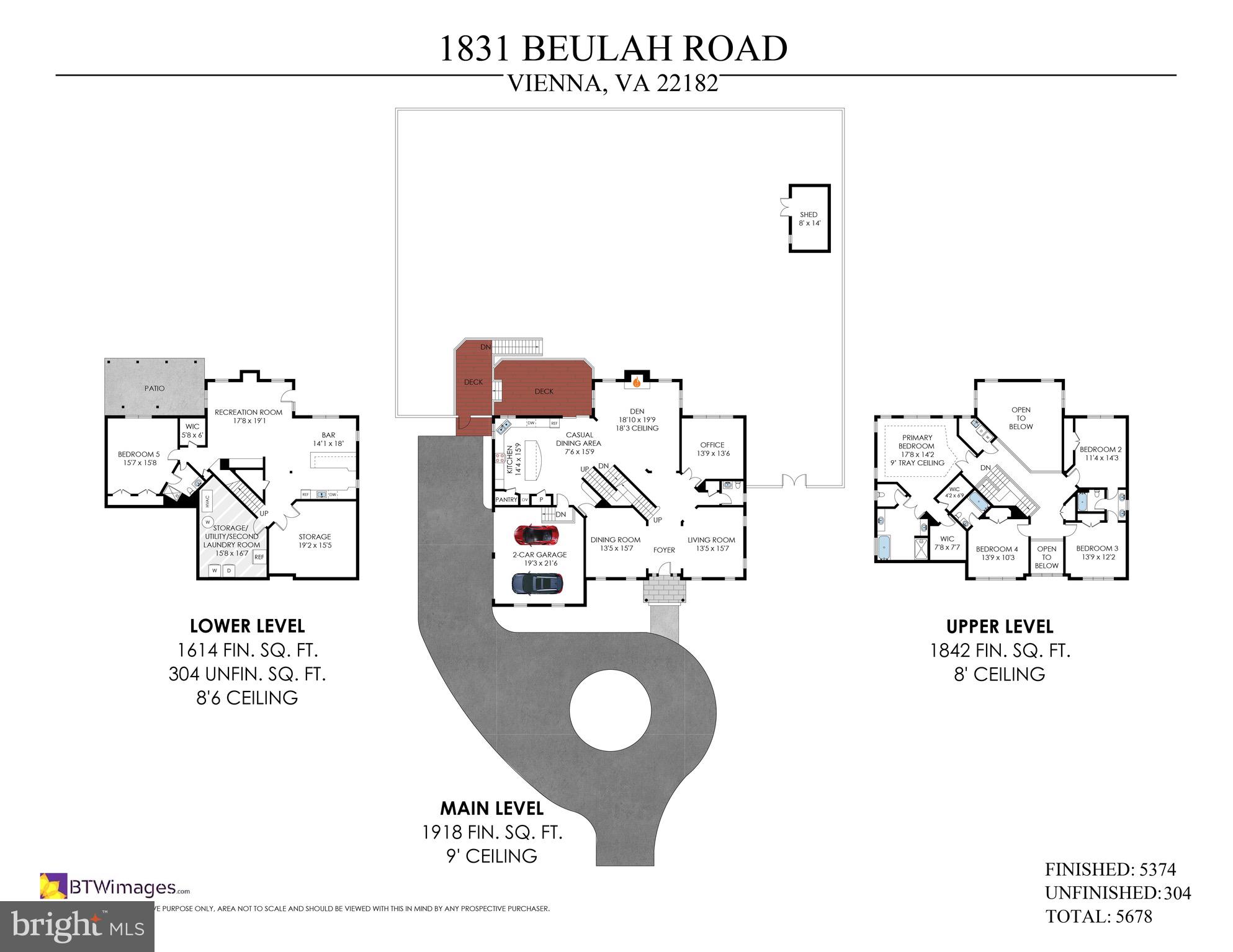 1831 Beulah Road Vienna, VA 22182 - Photo 85 of 96 So much space, height & natural light thru-out!
