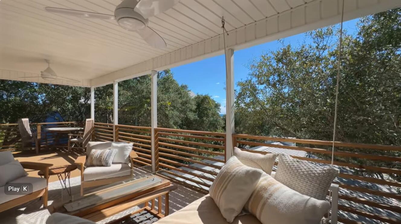 6296 West County Highway 30A Santa Rosa Beach, FL 32459 - Photo 21 of 121 a view of balcony with couch