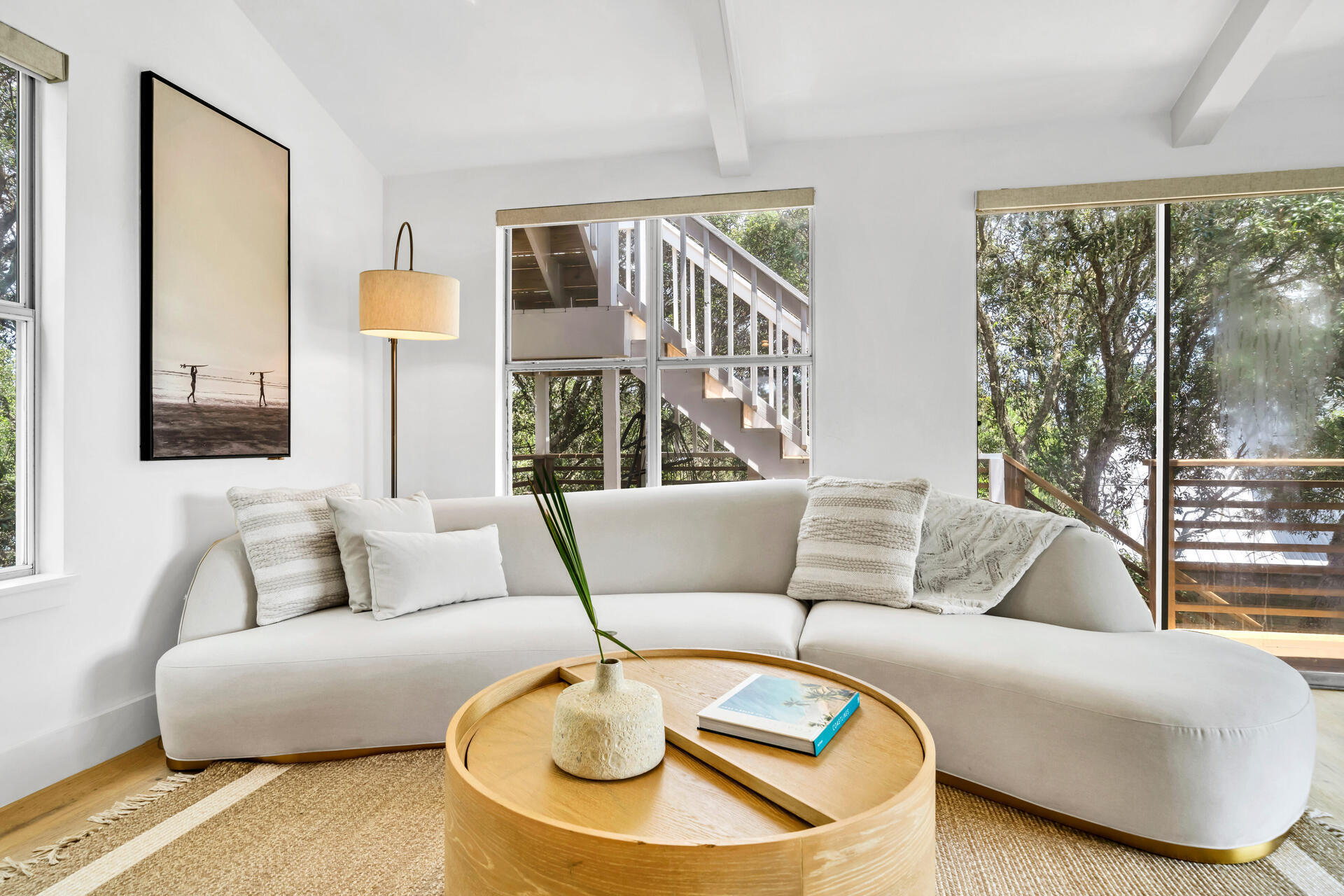 6296 West County Highway 30A Santa Rosa Beach, FL 32459 - Photo 7 of 121 a living room with furniture and a large window