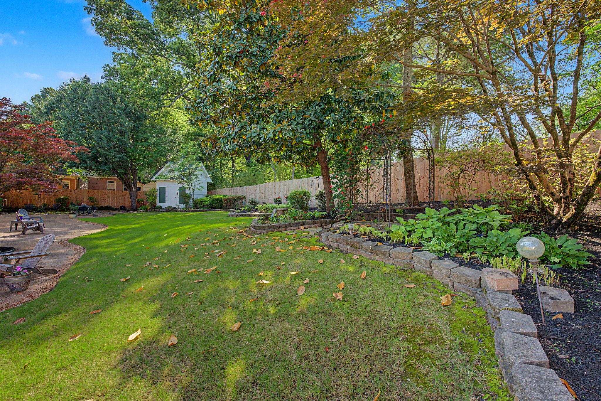 337 Revell Cove Collierville, TN 38017 - Photo 33 of 40 a view of a backyard with large trees
