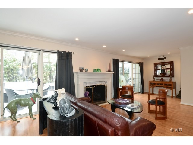 15 Landmark Street Northfield, IL 60093 - Photo 3 of 22 a living room with furniture and a fireplace