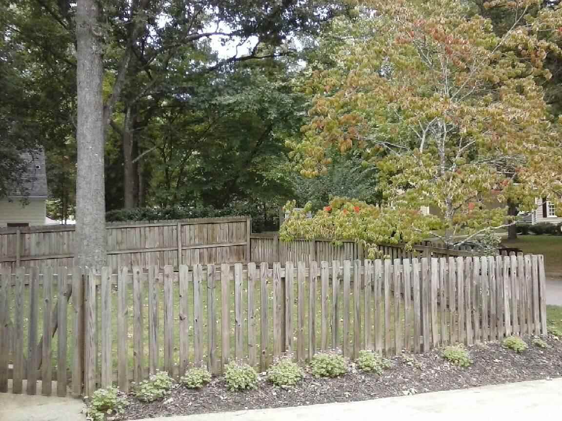 8709 Campfire Trail Raleigh, NC 27615 - Photo 19 of 25 a view of a wooden fence