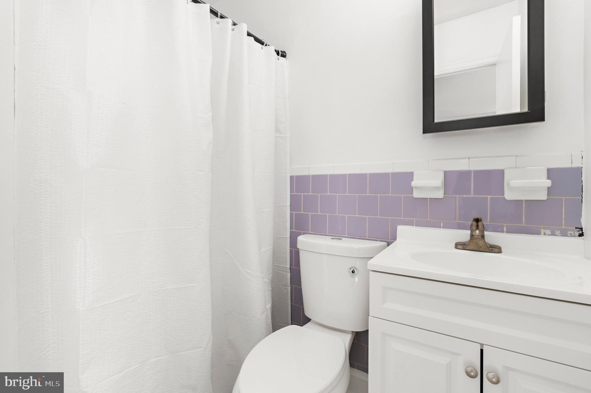 615 Bywater Road Annapolis, MD 21401 - Photo 18 of 28 a bathroom with a sink a toilet and a mirror