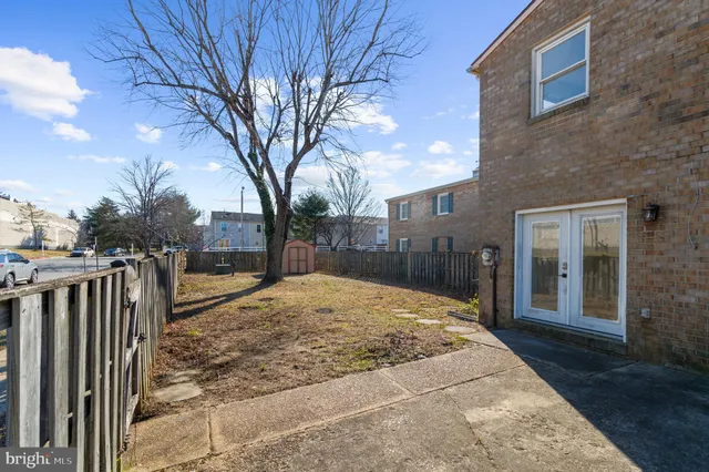 a view of backyard patio