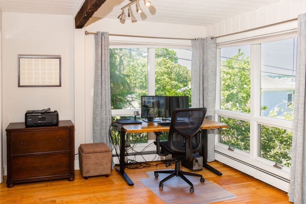 85 Pitman Road Marblehead, MA 01945 - Photo 17 of 27 a view of a workspace with furniture and a window