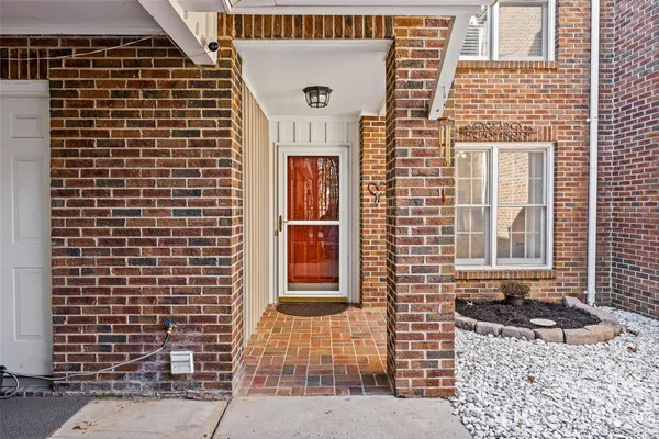 a front view of a building