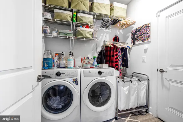a view of storage and utility room