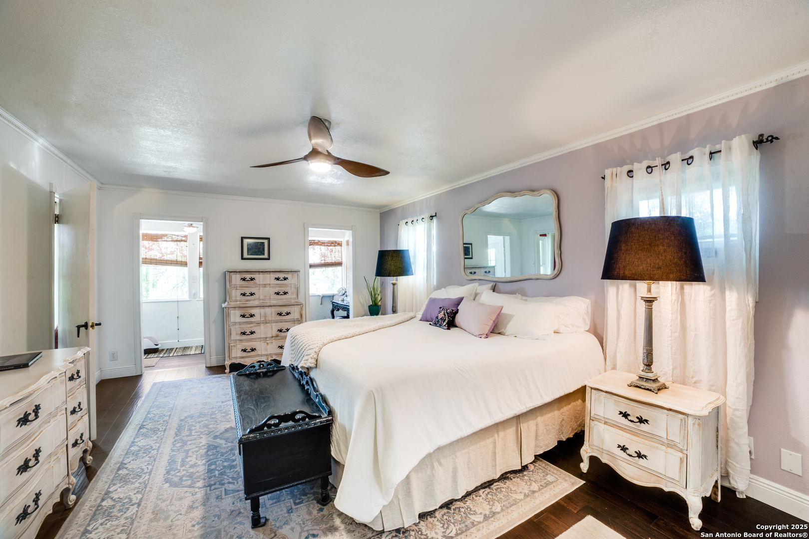 20892 Bluehill Pass Helotes, TX 78023 - Photo 13 of 36 a bedroom with a bed and a night stand