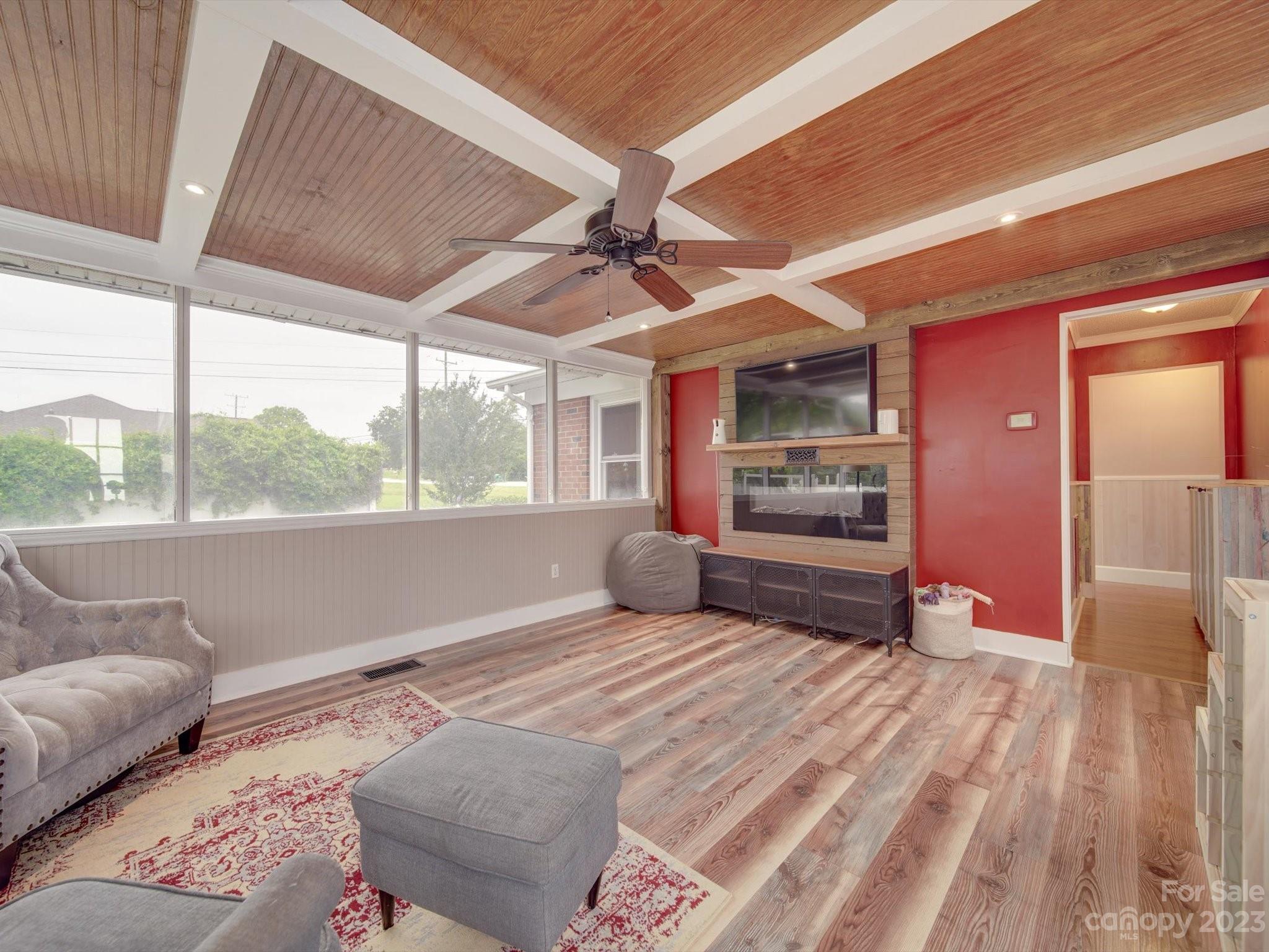 4197 Stallings Road Harrisburg, NC 28075 - Photo 24 of 41 a bedroom with a bed and a large window with balcony view
