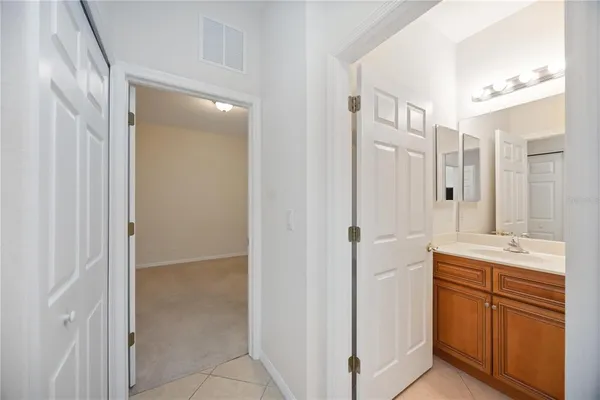 a view of an empty room