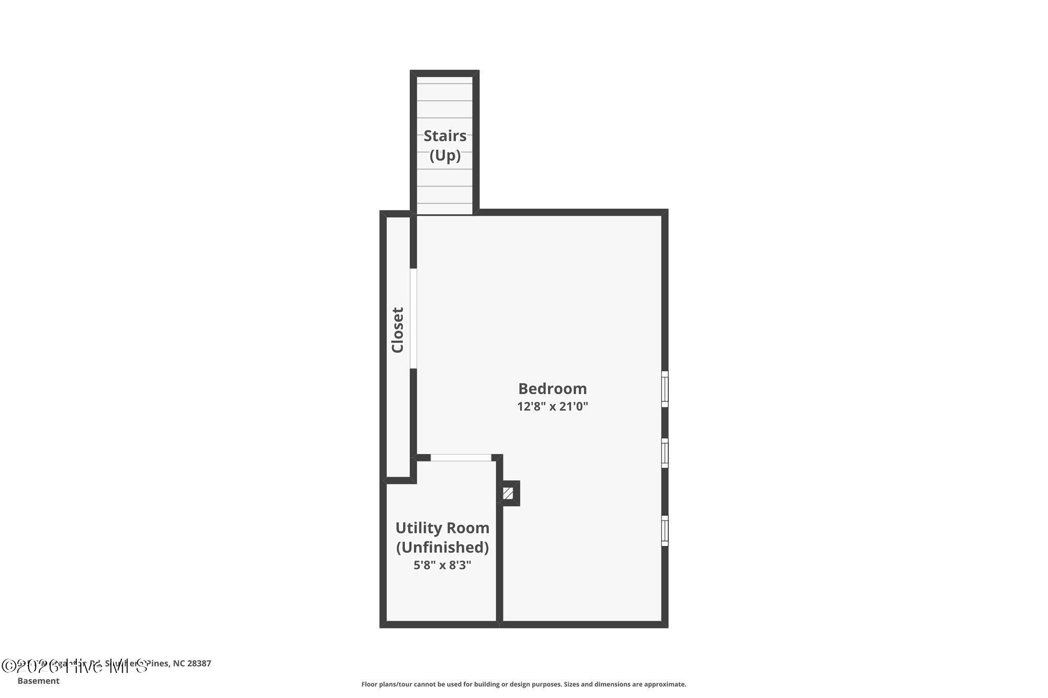 535 East Morganton Road Southern Pines, NC 28387 - Photo 60 of 60 basement floorplan