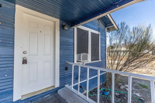 a view of front door